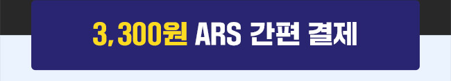 3,300원 ARS 간편 결제하기