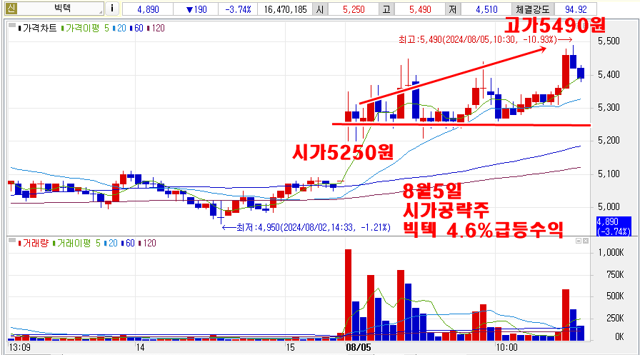 8월5일빅텍시가공략주