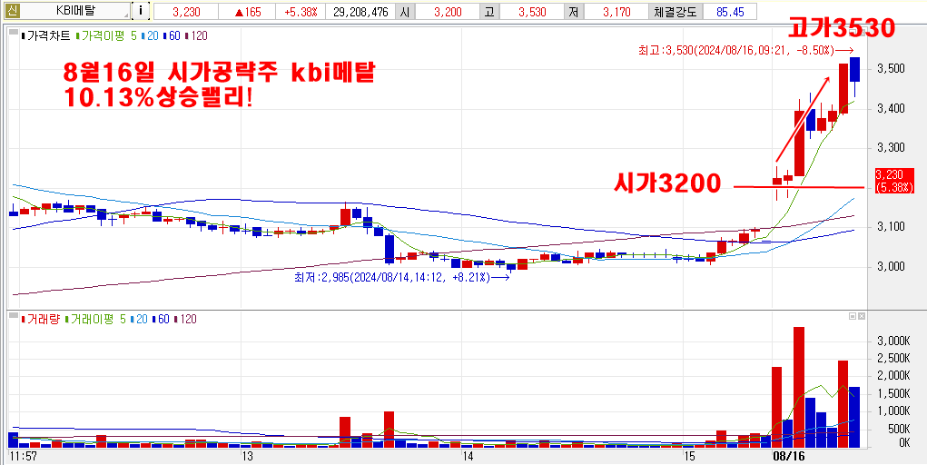 8월16일kbi메탈시가공략주2