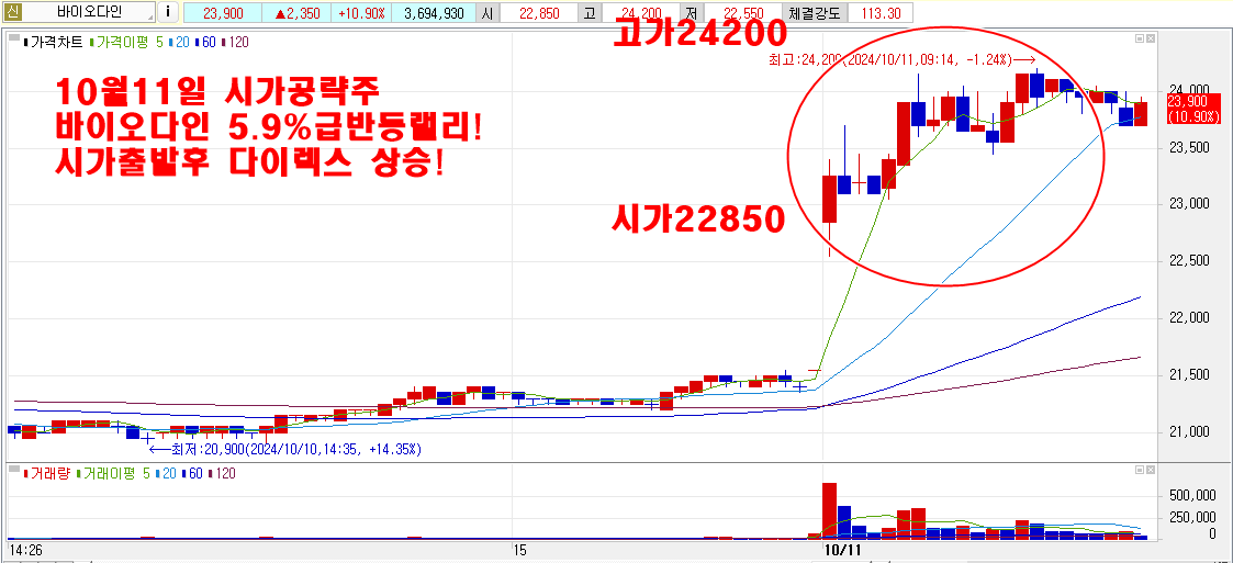 10월11일바이오다인시가공략주