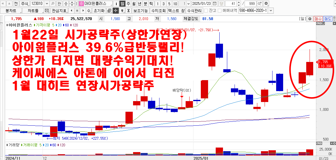 1월22일시가공략주아이윈플러스2